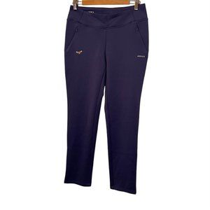 Annika Cutter & Buck Dri Tech Purple embroidered bee work out yoga pants…